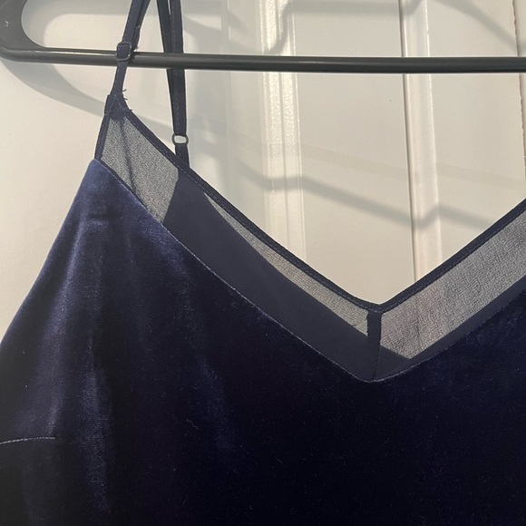 Dynamite Velvet Blue Dress - Picture 2 of 3